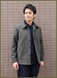 Water repellent back quilt jacket