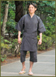 Shijira Long Jinbei(Navy, Black, White)
