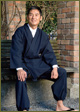 Kurume Pongee Samue(navy,black,blue)