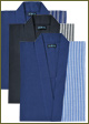 Cotton Seersucker Samue(Navy,Black,Blue)