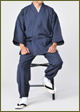Kurume hail pattern samue(Navy, Black)