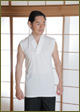 Mesh T-shirt half sleeveless