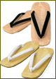Leather Sole Sandal (white, black)