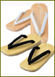 Sponge soled Sandal (white, black)