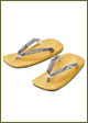 Leather-soled sandals(python)