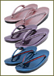 Glossy urethane bottom sandals