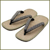 Hemp light bottom sandal Seigaiha