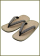 Hemp light bottom sandal Seigaiha
